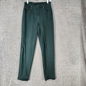 Geiger Jeans Womens EU 40 US 8 Green Vintage Stretch Mid Rise Slim